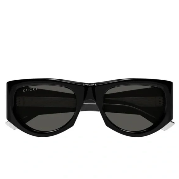 Gucci Bold Rectangle Black Sunglasses for Women - Picture 3 of 4